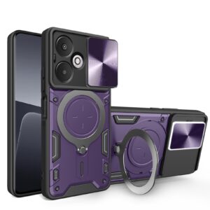 Forcell Xiaomi Redmi 13C 5G Camshield Holder Θήκη Σκληρή - Purple