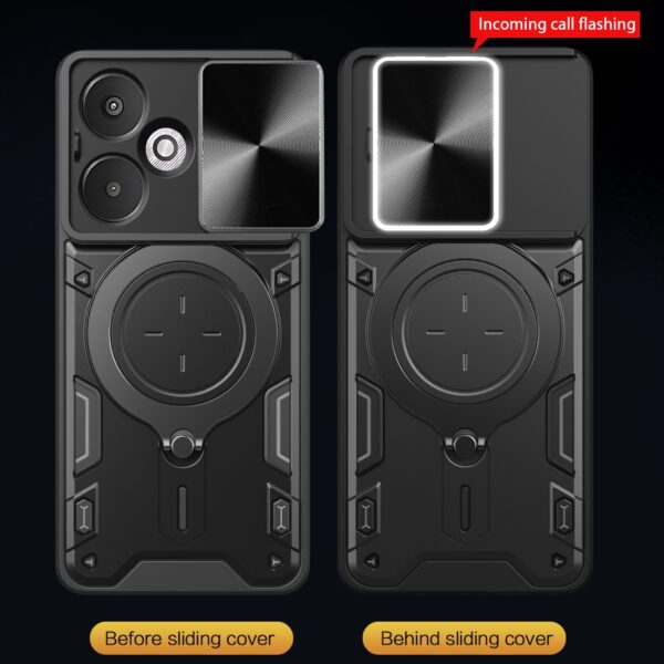 Forcell Xiaomi Redmi 13C 5G Camshield Holder Θήκη Σκληρή - Purple