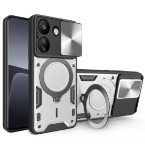 Forcell Xiaomi Poco C65/ Xiaomi Redmi 13C 4G Camshield Holder Θήκη Σκληρή - Silver