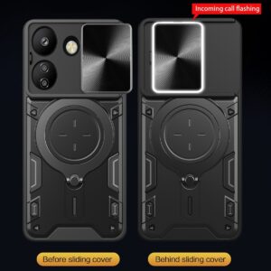 Forcell Xiaomi Poco C65/ Xiaomi Redmi 13C 4G Camshield Holder Θήκη Σκληρή - Silver