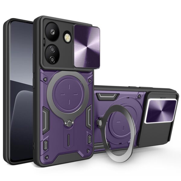 Forcell Xiaomi Poco C65/ Xiaomi Redmi 13C 4G Camshield Holder Θήκη Σκληρή - Purple Forcell Xiaomi Poco C65/ Xiaomi Redmi 13C 4G Camshield Holder Θήκη Σκληρή - Purple