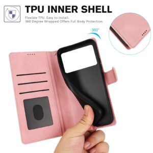 Tel1 Xiaomi Poco X6 Pro 5G Fantasy Skin-feel Calfskin Θήκη Βιβλίο - Pink