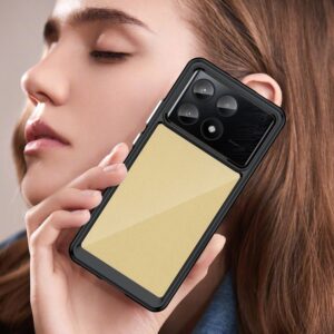 Forcell Xiaomi Poco X6 Pro 5G Series Acrylic Θήκη με Πλαίσιο Σιλικόνης Διάφανη - Black