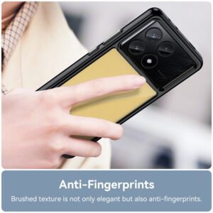 Forcell Xiaomi Poco X6 Pro 5G Series Acrylic Θήκη με Πλαίσιο Σιλικόνης Διάφανη - Black