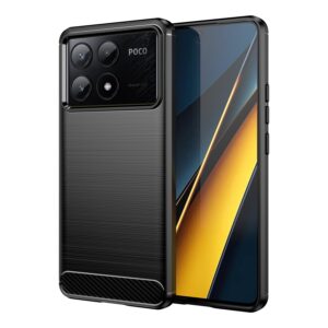 Forcell Xiaomi Poco X6 Pro 5G Carbon Fiber Θήκη Σιλικόνης - Black