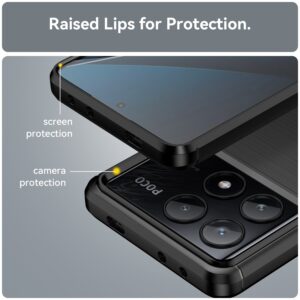 Forcell Xiaomi Poco X6 Pro 5G Carbon Fiber Θήκη Σιλικόνης - Black