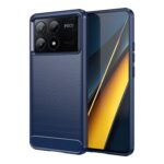 Forcell Xiaomi Poco X6 Pro 5G Carbon Fiber Θήκη Σιλικόνης - Blue