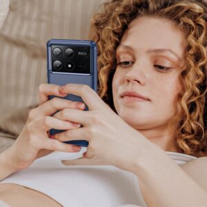 Forcell Xiaomi Poco X6 Pro 5G Carbon Fiber Θήκη Σιλικόνης - Blue