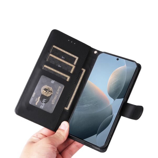 Tel1 Xiaomi Poco X6 Pro 5G Diamond Lattice Flip Θήκη Βιβλίο - Black