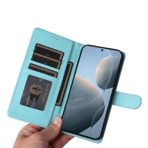 Tel1 Xiaomi Poco X6 Pro 5G Diamond Lattice Flip Θήκη Βιβλίο - Mint Green