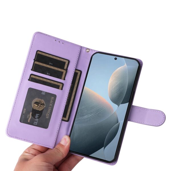 Tel1 Xiaomi Poco X6 Pro 5G Diamond Lattice Flip Θήκη Βιβλίο - Purple