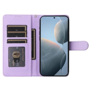 Tel1 Xiaomi Poco X6 Pro 5G Diamond Lattice Flip Θήκη Βιβλίο - Purple