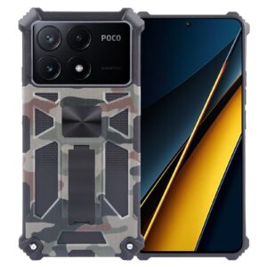 Forcell Xiaomi Poco X6 Pro 5G Camouflage Armor Θήκη Σκληρή - Green