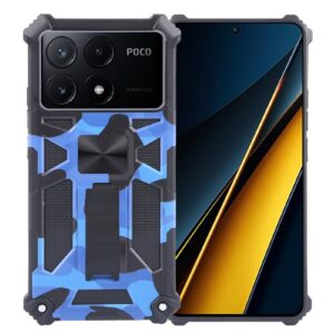 Forcell Xiaomi Poco X6 Pro 5G Camouflage Armor Θήκη Σκληρή - Army Blue