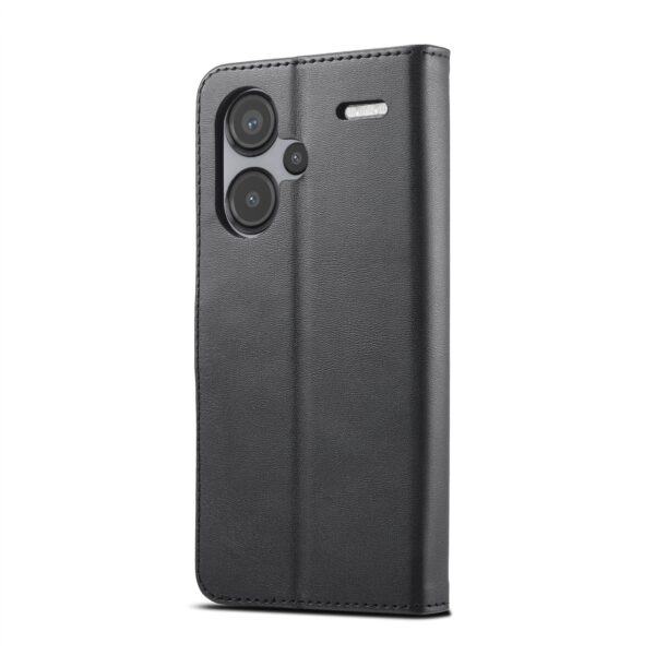 LC.IMEEKE Xiaomi Redmi Note 13 Pro Plus 5G Calf Texture Θήκη Βιβλίο - Black