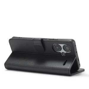 LC.IMEEKE Xiaomi Redmi Note 13 Pro Plus 5G Calf Texture Θήκη Βιβλίο - Black