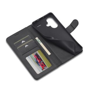 LC.IMEEKE Xiaomi Redmi Note 13 Pro Plus 5G Calf Texture Θήκη Βιβλίο - Black