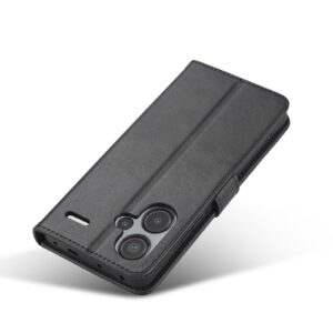 LC.IMEEKE Xiaomi Redmi Note 13 Pro Plus 5G Calf Texture Θήκη Βιβλίο - Black