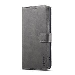 LC.IMEEKE Xiaomi Redmi Note 13 Pro Plus 5G Calf Texture Θήκη Βιβλίο - Grey