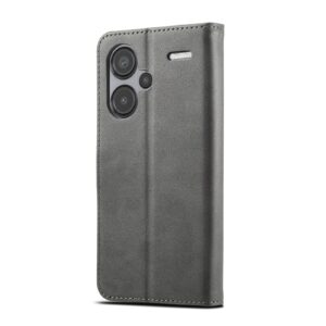 LC.IMEEKE Xiaomi Redmi Note 13 Pro Plus 5G Calf Texture Θήκη Βιβλίο - Grey