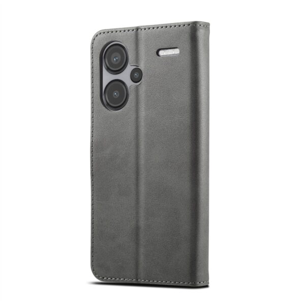 LC.IMEEKE Xiaomi Redmi Note 13 Pro Plus 5G Calf Texture Θήκη Βιβλίο - Grey