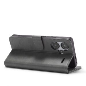 LC.IMEEKE Xiaomi Redmi Note 13 Pro Plus 5G Calf Texture Θήκη Βιβλίο - Grey