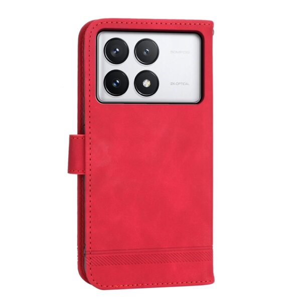 Tel1 Xiaomi Poco X6 Pro 5G Dierfeng Dream Line Θήκη Βιβλίο - Red