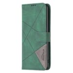 Tel1 Xiaomi Redmi Note 13 Pro Plus 5G Magnetic Buckle Rhombus Θήκη Βιβλίο - Green