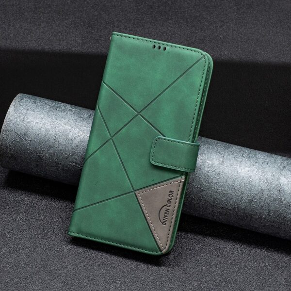 Tel1 Xiaomi Redmi Note 13 Pro Plus 5G Magnetic Buckle Rhombus Θήκη Βιβλίο - Green