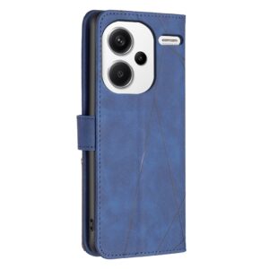 Tel1 Xiaomi Redmi Note 13 Pro Plus 5G Magnetic Buckle Rhombus Θήκη Βιβλίο - Blue