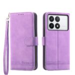 Tel1 Xiaomi Poco X6 Pro 5G Dierfeng Dream Line Θήκη Βιβλίο - Purple