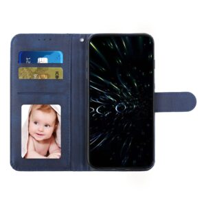 Tel1 Xiaomi Redmi Note 13 Pro Plus 5G Stitching Calf Texture Buckle Θήκη Βιβλίο - Blue