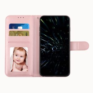 Tel1 Xiaomi Redmi Note 13 Pro Plus 5G Stitching Calf Texture Buckle Θήκη Βιβλίο - Pink