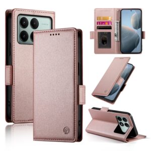 Tel1 Xiaomi Poco X6 Pro 5G Global Side Buckle Θήκη Βιβλίο - Pink