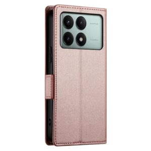 Tel1 Xiaomi Poco X6 Pro 5G Global Side Buckle Θήκη Βιβλίο - Pink