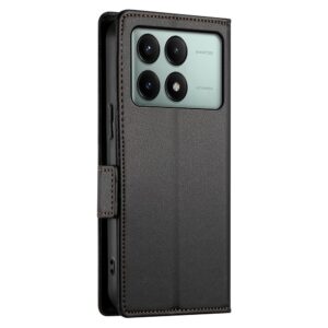 Tel1 Xiaomi Poco X6 Pro 5G Global Side Buckle Θήκη Βιβλίο - Black