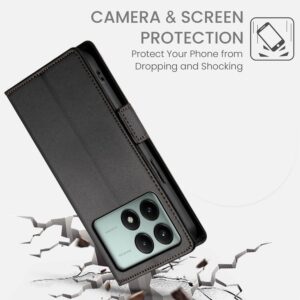 Tel1 Xiaomi Poco X6 Pro 5G Global Side Buckle Θήκη Βιβλίο - Black