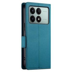 Tel1 Xiaomi Poco X6 Pro 5G Global Side Buckle Θήκη Βιβλίο - Blue