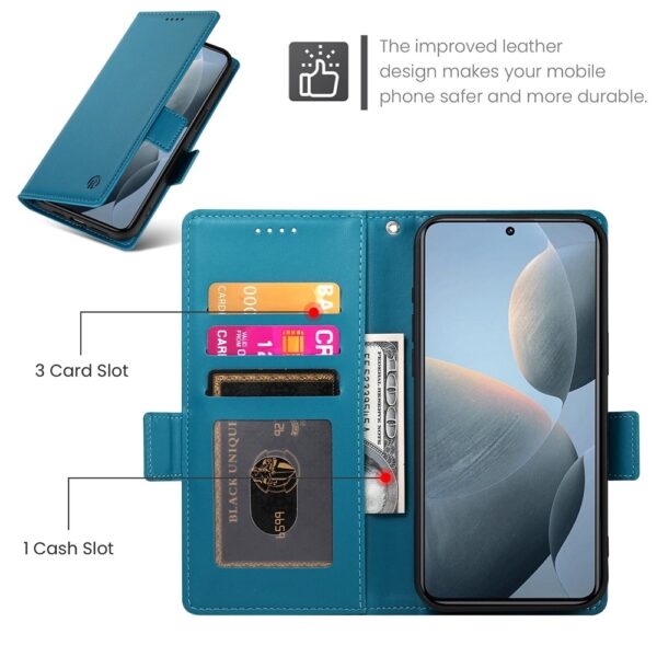 Tel1 Xiaomi Poco X6 Pro 5G Global Side Buckle Θήκη Βιβλίο - Blue