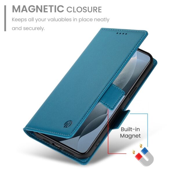 Tel1 Xiaomi Poco X6 Pro 5G Global Side Buckle Θήκη Βιβλίο - Blue