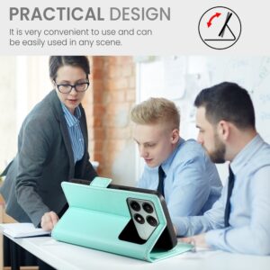 Tel1 Xiaomi Poco X6 Pro 5G Global Side Buckle Θήκη Βιβλίο - Mint Green