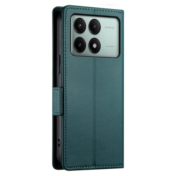 Tel1 Xiaomi Poco X6 Pro 5G Global Side Buckle Θήκη Βιβλίο - Green