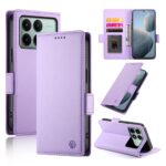 Tel1 Xiaomi Poco X6 Pro 5G Global Side Buckle Θήκη Βιβλίο - Purple
