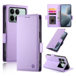Tel1 Xiaomi Poco X6 Pro 5G Global Side Buckle Θήκη Βιβλίο - Purple