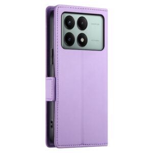 Tel1 Xiaomi Poco X6 Pro 5G Global Side Buckle Θήκη Βιβλίο - Purple