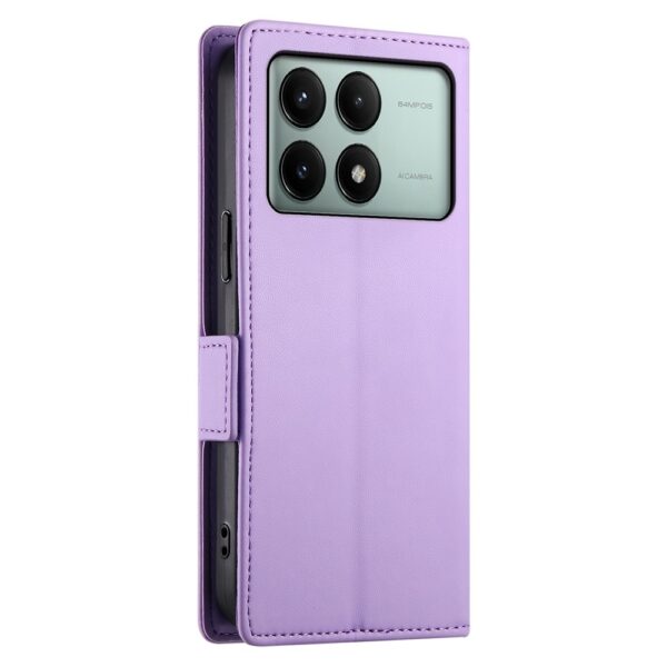 Tel1 Xiaomi Poco X6 Pro 5G Global Side Buckle Θήκη Βιβλίο - Purple
