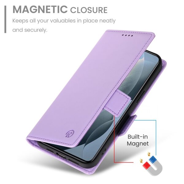 Tel1 Xiaomi Poco X6 Pro 5G Global Side Buckle Θήκη Βιβλίο - Purple