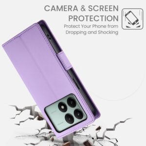 Tel1 Xiaomi Poco X6 Pro 5G Global Side Buckle Θήκη Βιβλίο - Purple