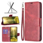Tel1 Xiaomi Redmi Note 13 Pro Plus 5G Retro Lambskin Texture Pure Color Θήκη Βιβλίο - Red