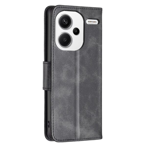 Tel1 Xiaomi Redmi Note 13 Pro Plus 5G Retro Lambskin Texture Pure Color Θήκη Βιβλίο - Black